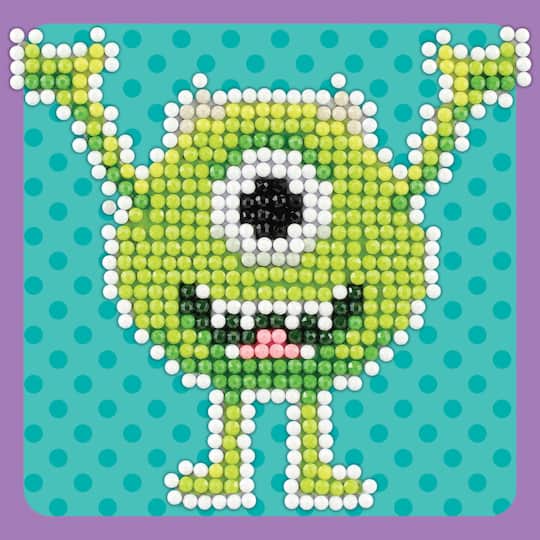 Camelot® Dots Monsters Inc. Mike Wazowski Fun Diamond Painting Kit